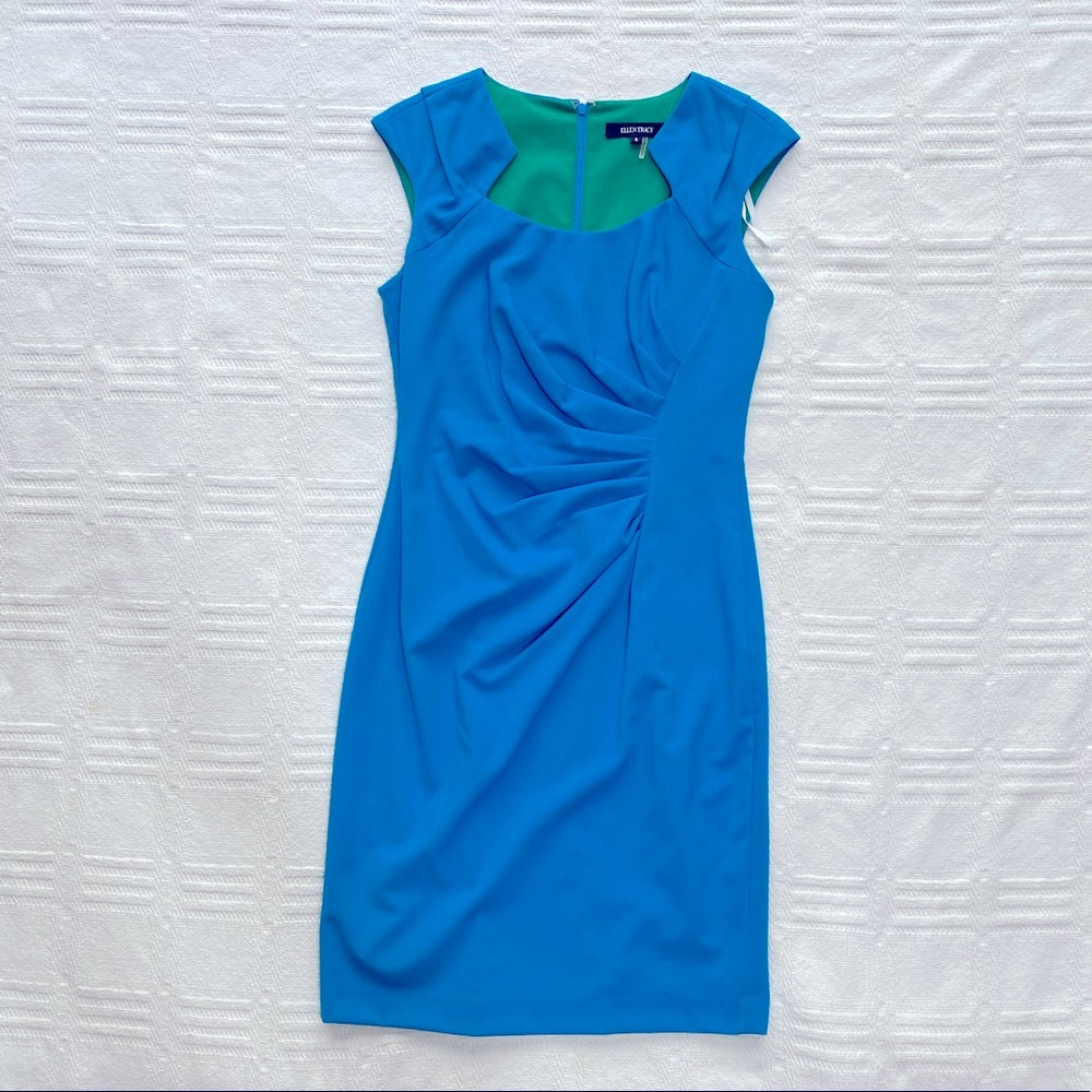 🦋 NWOT Bright Blue Midi Dress  |  Size 6